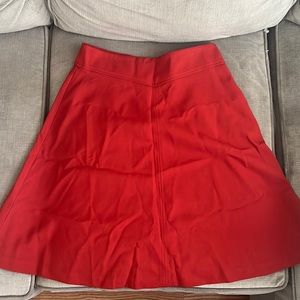 Burgundy red skirt